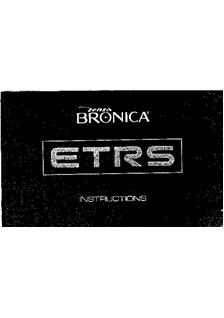 Bronica ETR S manual. Camera Instructions.